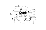 Wooden Signs Vector Pack, a Graphic by Rowlison Creative (Thumbnail 2 of 2)
