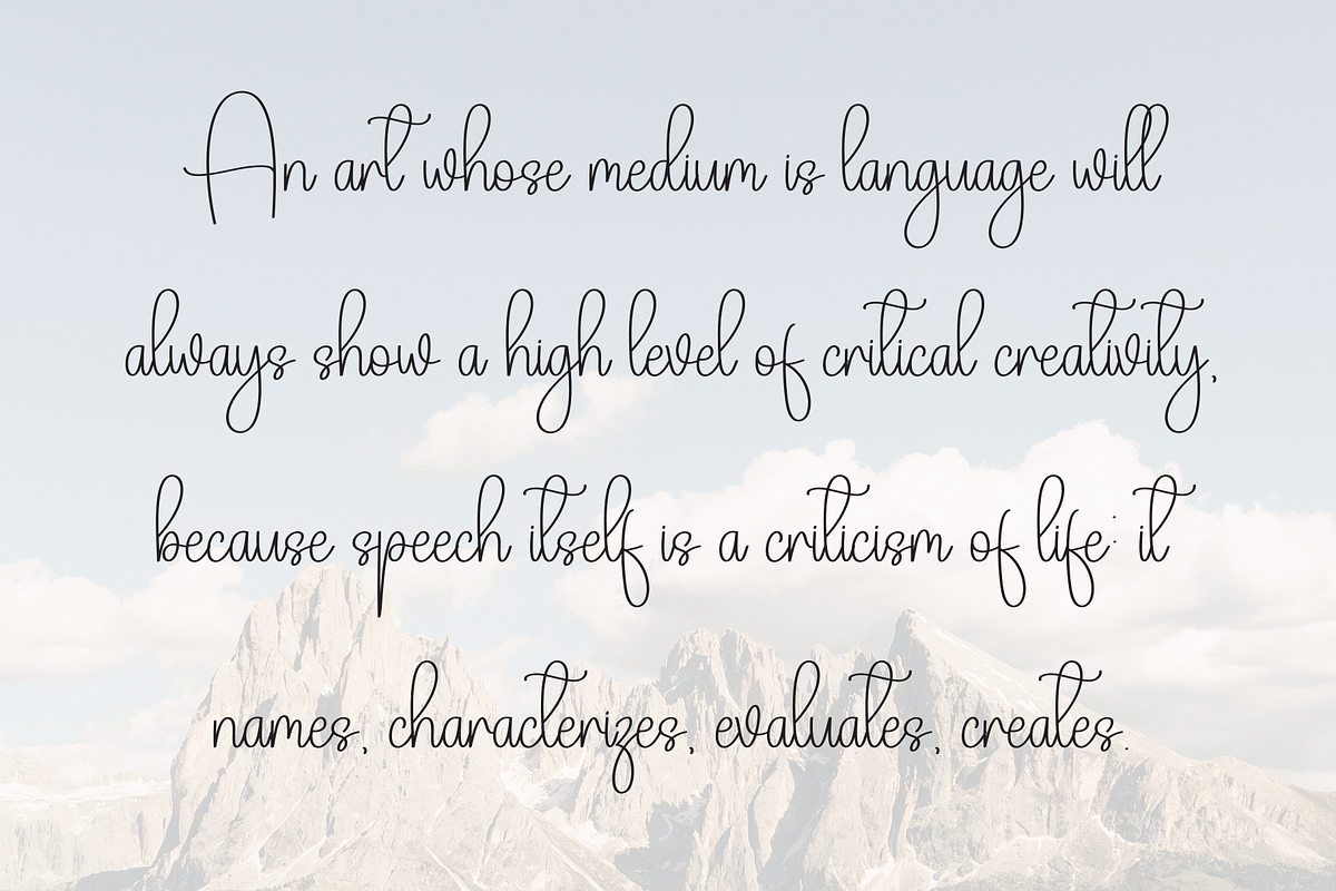 Rainyday | Script Font, a Handwritten Font by Scratchones (Photo 6 of 9)