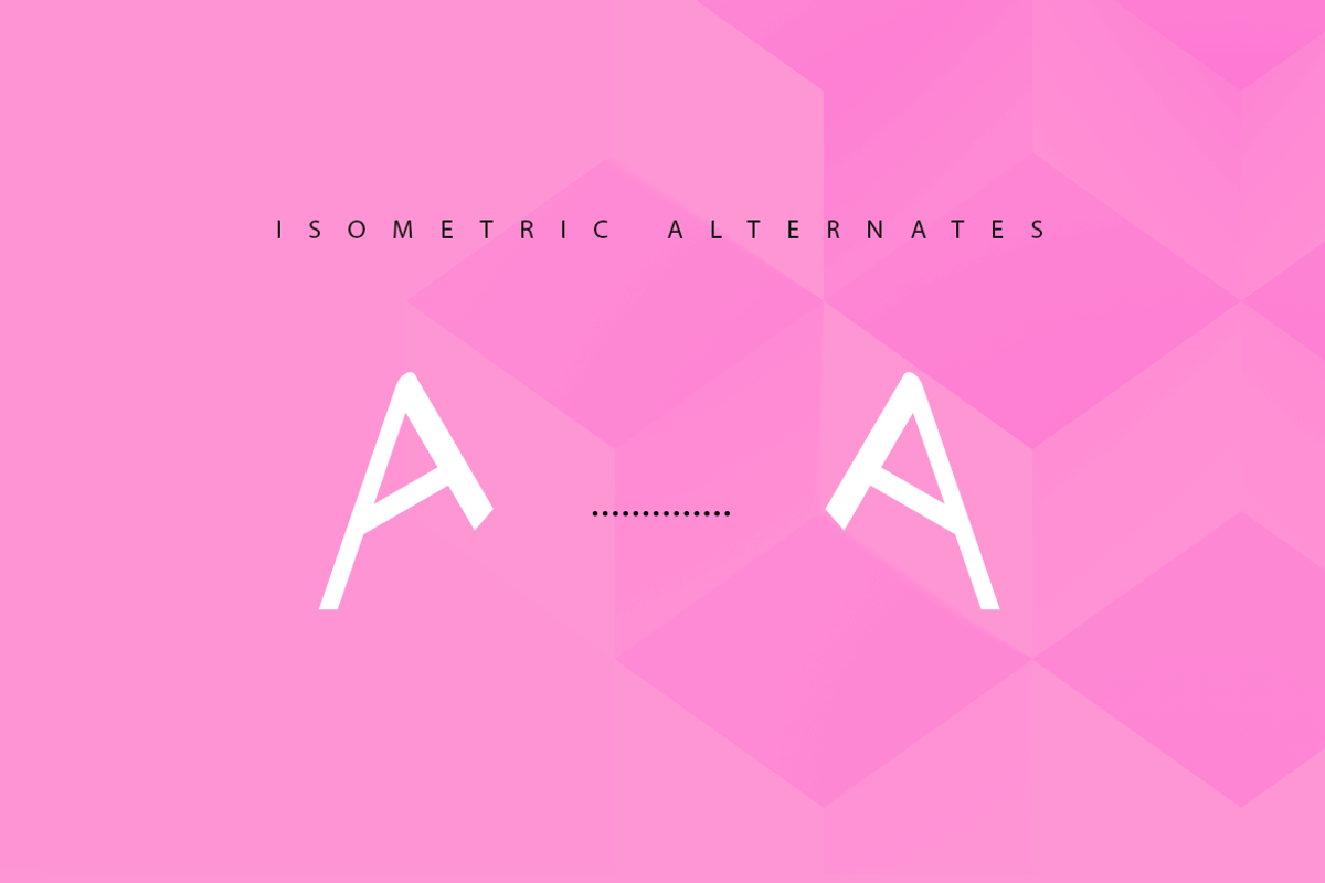 Zoomer| isometric font preview 4