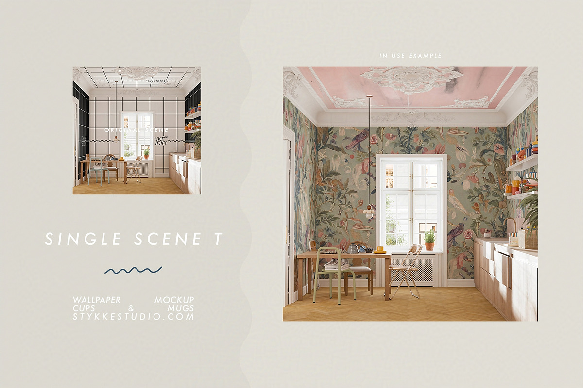 WALLPAPER MOCKUP | Kitchen Mockup, a Household Mockup by Stykke Studio (Photo 24 of 29)