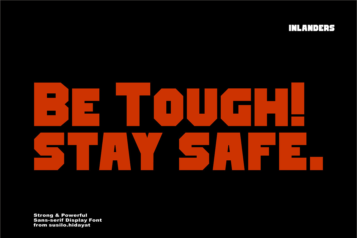 INLANDERS - HEAVY BLOCK FONT, a Sans Serif Font by Luxima (Photo 12 of 12)