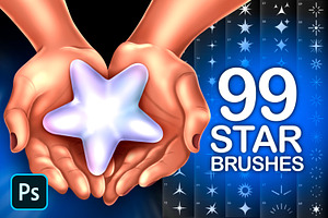 99 Photoshop Star Stamp Brushes