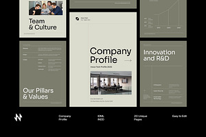 Modern Company Profile, a Brochure Template by Neermana