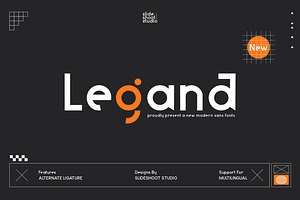 Legand || Modern Sans Serif Font, a Sans Serif Font by Idea Studio