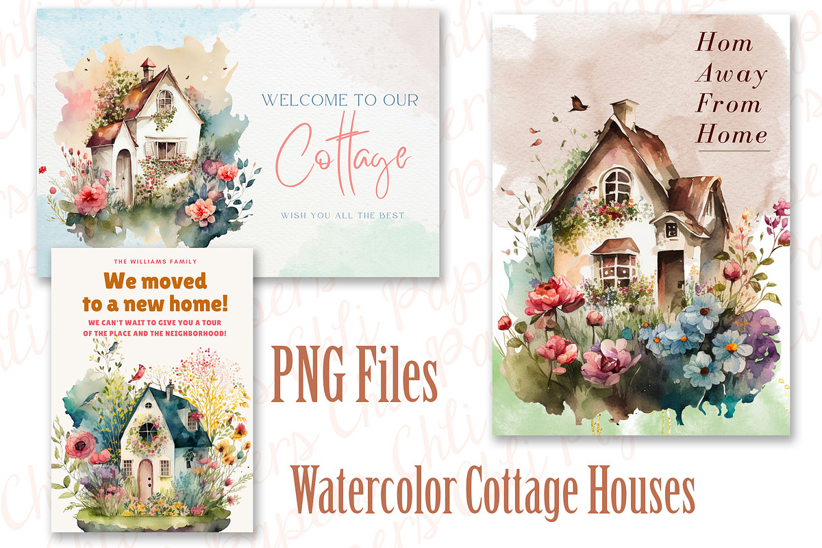 Cute Cottage Clipart, Farmhouse Png, a Graphic by chilipapers (Photo 3 of 3)
