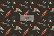 Lake Day Seamless Repeat Pattern, a Pattern Graphic by Forest Lily (Thumbnail 3 of 11)