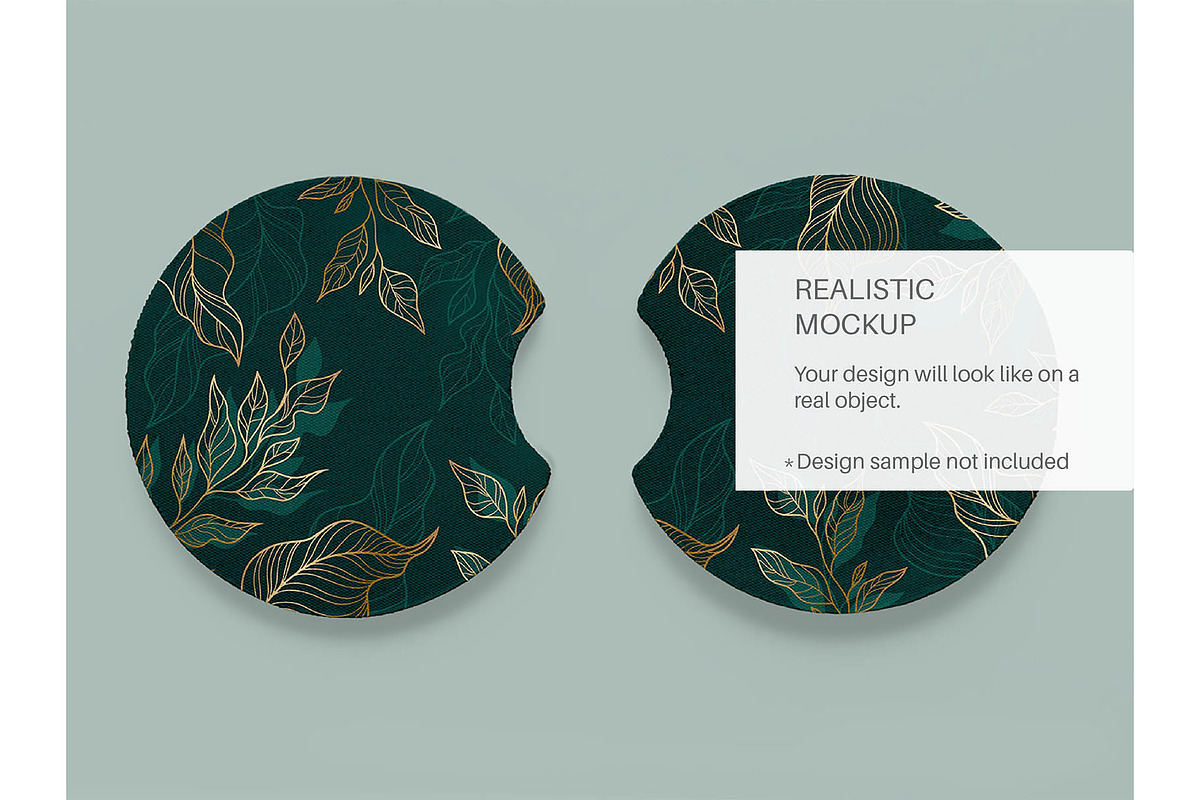 Car Coaster Mockup, a Cups & Container Mockup by MockupsBox (Photo 3 of 5)