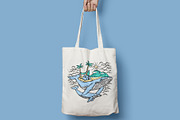 Beach and whales illustration, an Animal Illustration by gunaonedesign (Thumbnail 4 of 4)
