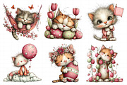 Whimsical Easter Cat Clipart, an Illustration by Daily.Designs (Thumbnail 8 of 8)