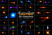33 Multi Color Light Lens Flare, an Action Add-On by MRI STUDIO (Thumbnail 1 of 9)