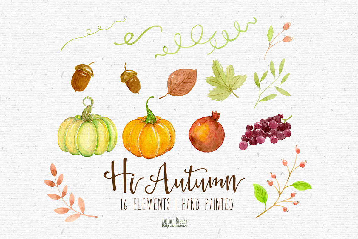 watercolor fall autumn, a Seasonal Illustration by Autumn Breeze (Photo 2 of 3)