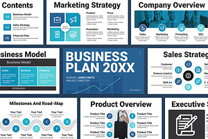 Business Plan Presentation Template, a Presentation Template by E-Type