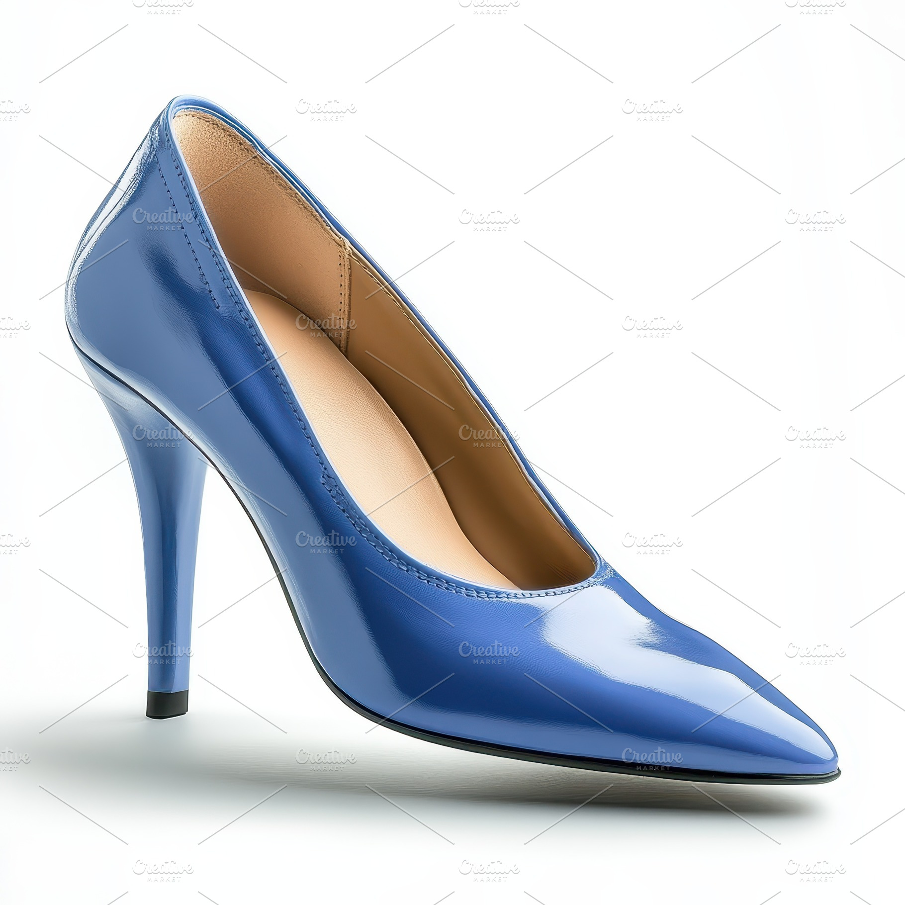 Elegant Blue High Heel Shoe Stylish, a Beauty & Fashion Photo by Pixeness Studio