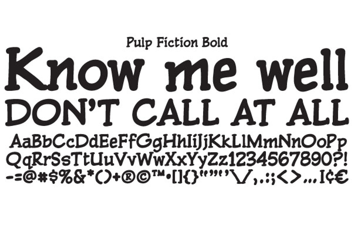 Pulp Fiction, a Serif Font by Comicraft Fonts (Photo 4 of 5)