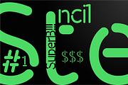 Stencil SS, a Sans Serif Font by Kaliberda's Goods (Thumbnail 5 of 5)