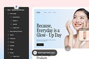 Beauty And Skincare Landing Page, a Landing Page Template by SLAB! Design (Thumbnail 4 of 4)