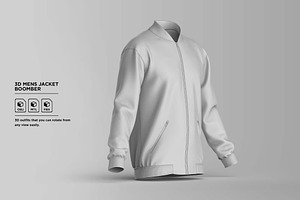 3D Mens Jacket Boomber Apparel