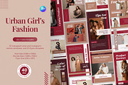 Urban Fashion 3in1 Canva Template, a Social Media Template by Brandearth RRGraph (Thumbnail 1 of 11)