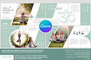 Yoga Canva Template Carousel Post, a Social Media Template by Maioriz Shop (Thumbnail 1 of 2)