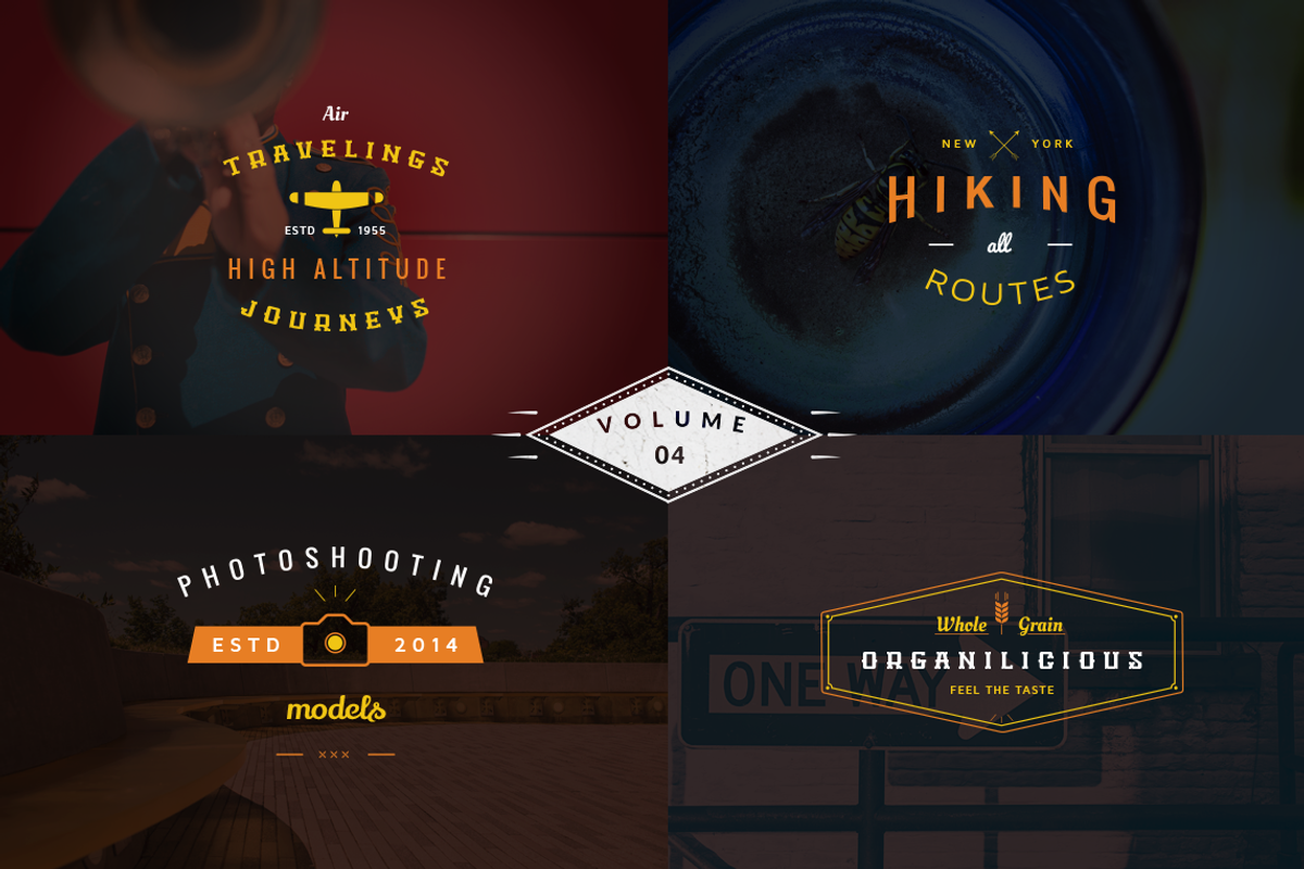 Vintage Logo Templates - vol 4, a Branding & Logo Template by Brazvan (Photo 2 of 4)