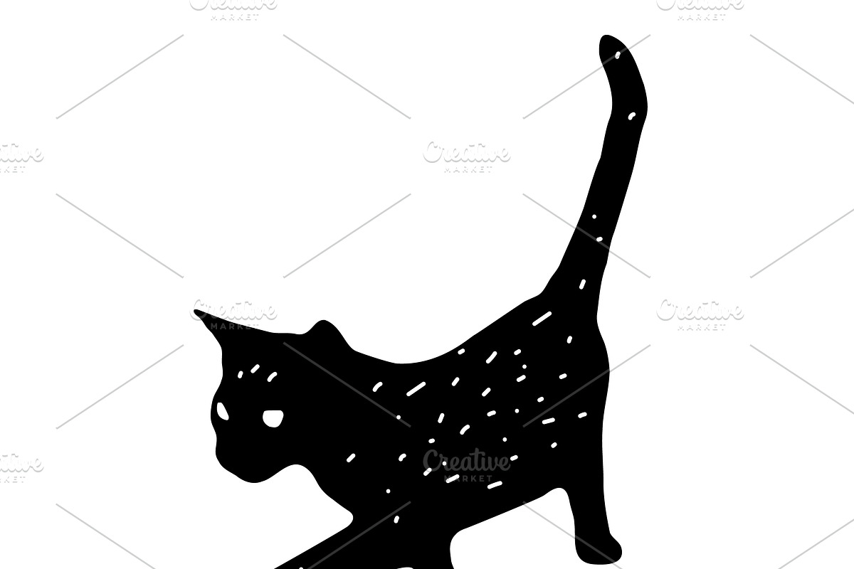 Cat svg, Funny Cats Vector Cut Files, an Animal Illustration by Watercolor_Vector Graphic (Photo 17 of 25)