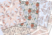 Floral Butterfly Digital Papers, a Pattern Graphic by TWG Designs (Thumbnail 3 of 3)