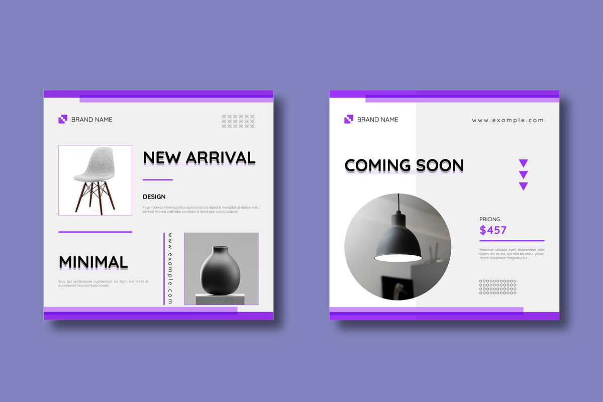 Clean Social Media Layout Set, a Social Media Template by MightyDesign (Photo 3 of 7)