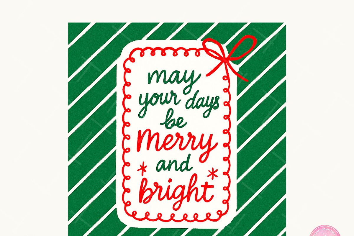 Christmas Quote PNG Bundle, an Illustration by CreationArt (Photo 10 of 20)