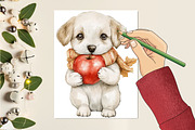 Autumn Cute Animals Clipart, an Illustration by CitraGraphics (Thumbnail 7 of 7)