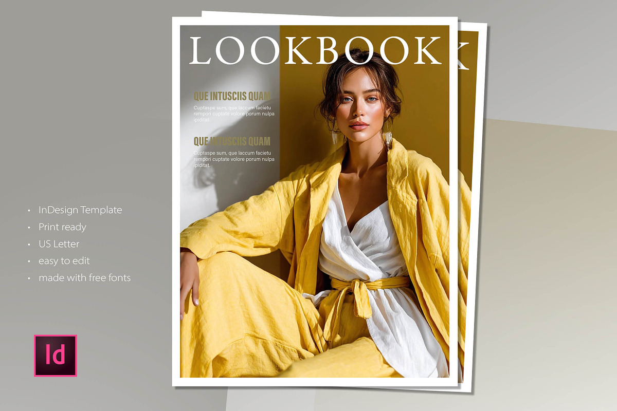Lookbook Template, Fashion Editorial, a Brochure Template by R-studio (Photo 1 of 9)