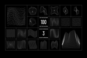 Wave Lines - 100 Vector Shapes