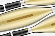 White Wine Bottle Mockup, a Packaging Mockup by Graxaim Mock-up (Thumbnail 2 of 6)