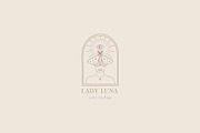 Lady Luna Pre-Made Logo Designs, a Branding & Logo Template by Olya Creative (Thumbnail 5 of 11)