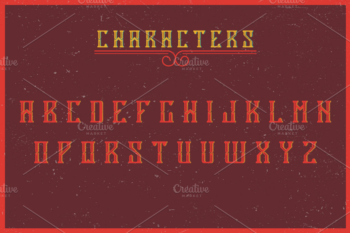 Antiquarian label typeface preview 2