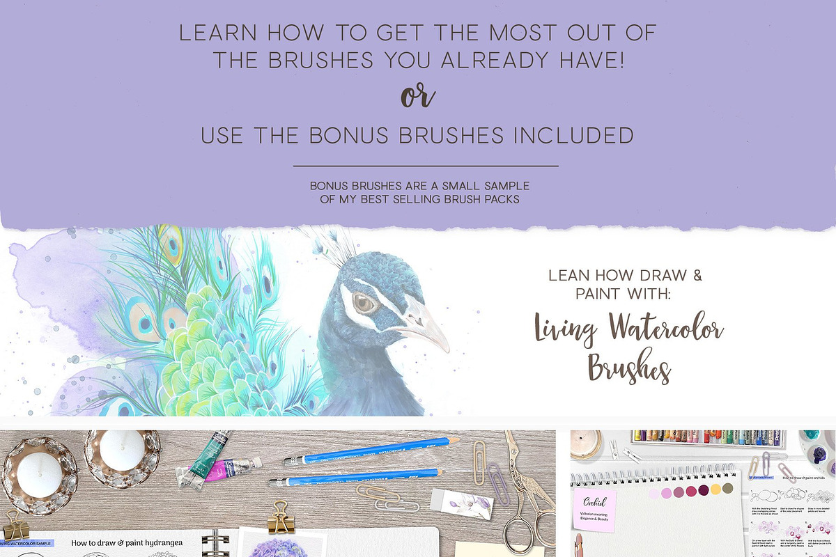 Fun Floral Sketchbook Practices, a Brush Add-On by Pretty Little Lines (Photo 6 of 17)
