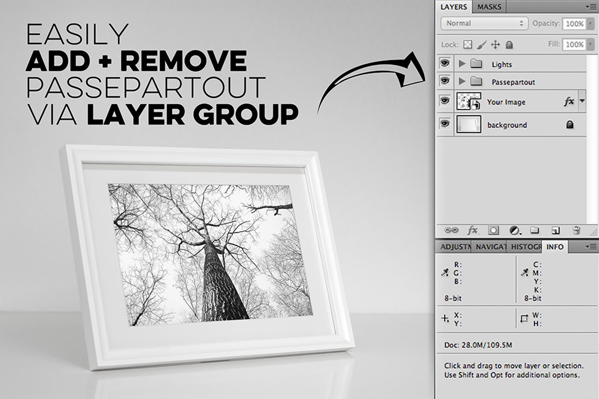 Bundle of 5 White Frame Mockups, a Print Template by LayerLabs (Photo 2 of 5)
