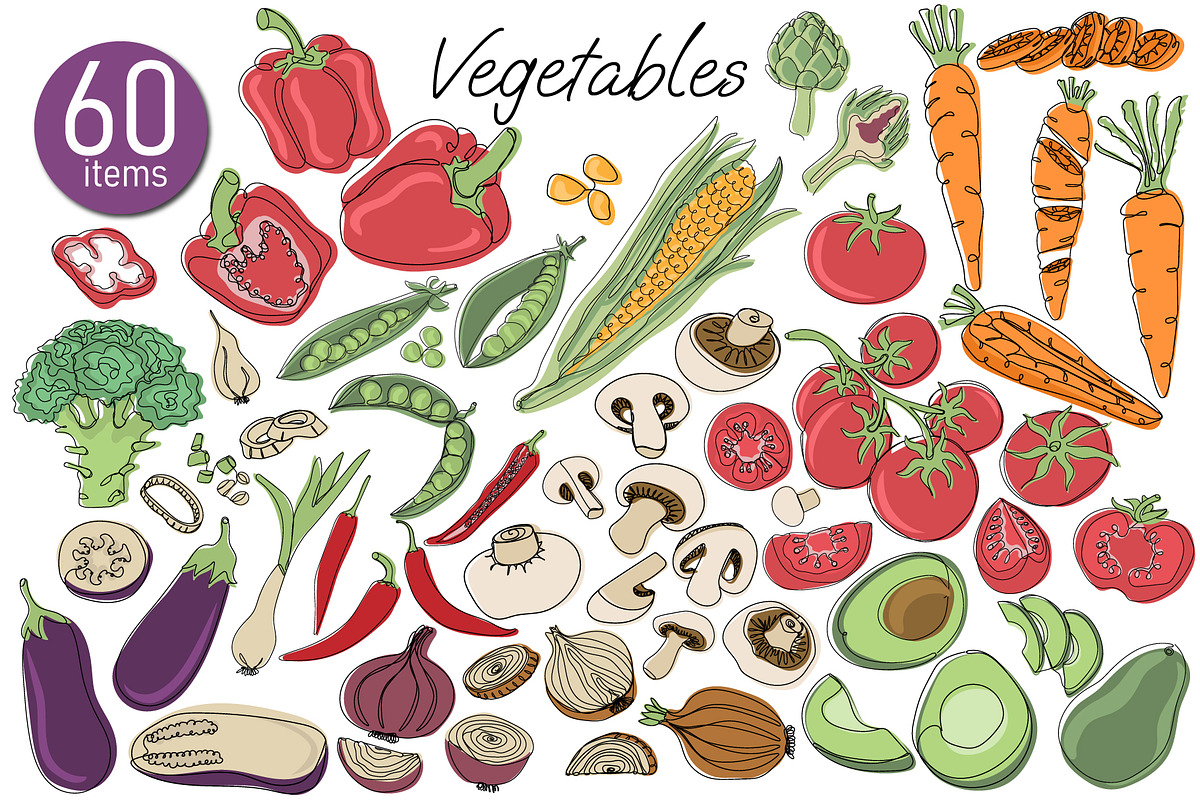 Juice & fruits collections, a Decorative Illustration by LogvinArt (Photo 3 of 10)