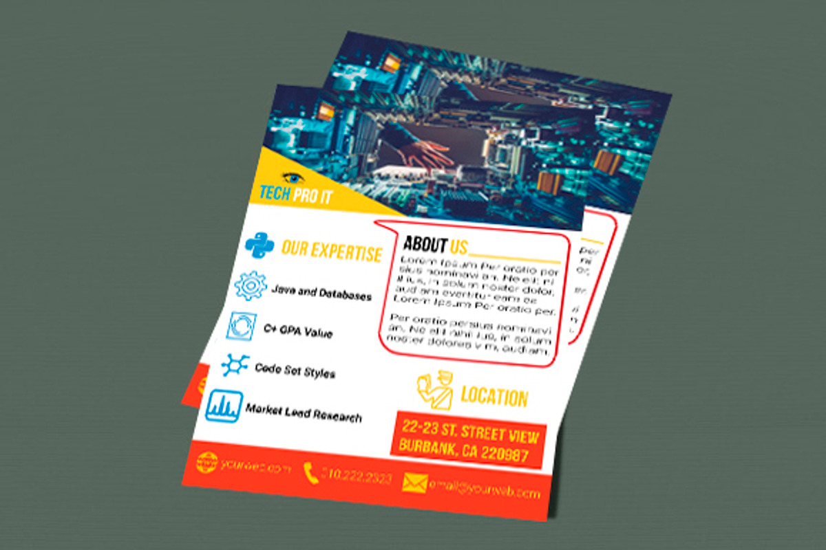 Tech Pro IT Flyers, a Flyer Template by PenciGraphics