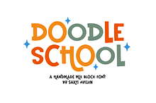 Doodle School - Handmade Block Font