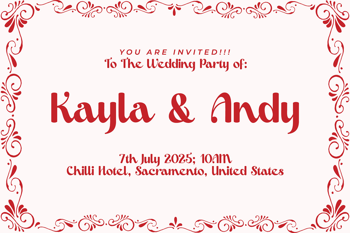 Wedding Destiny - Pretty Font, a Script Font by Airotype (Photo 3 of 10)