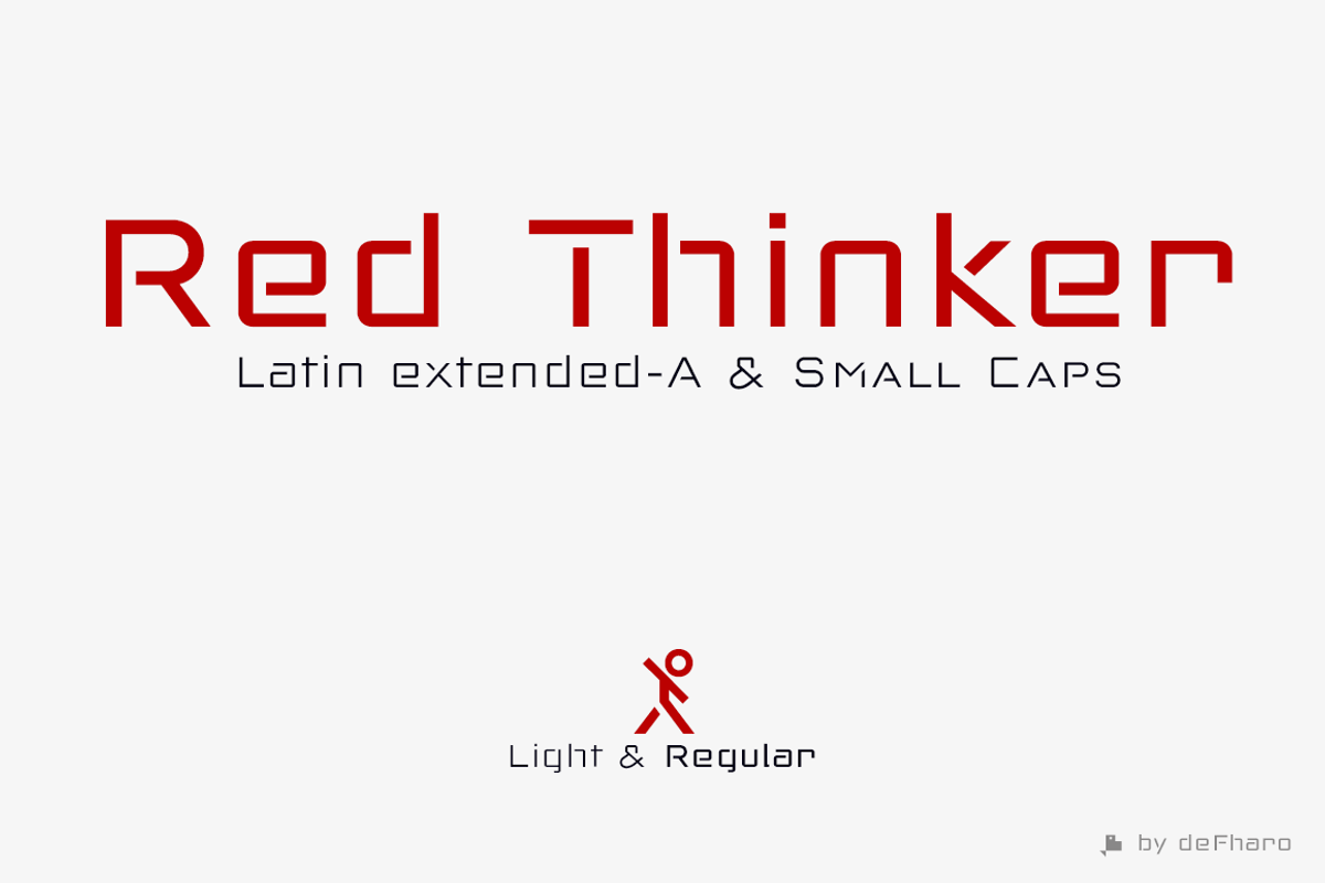 Red Thinker -2 techno fonts- preview 4