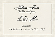 Hidden Fawn: Calligraphy Script Font, a Script Font by Mneme (Thumbnail 6 of 9)