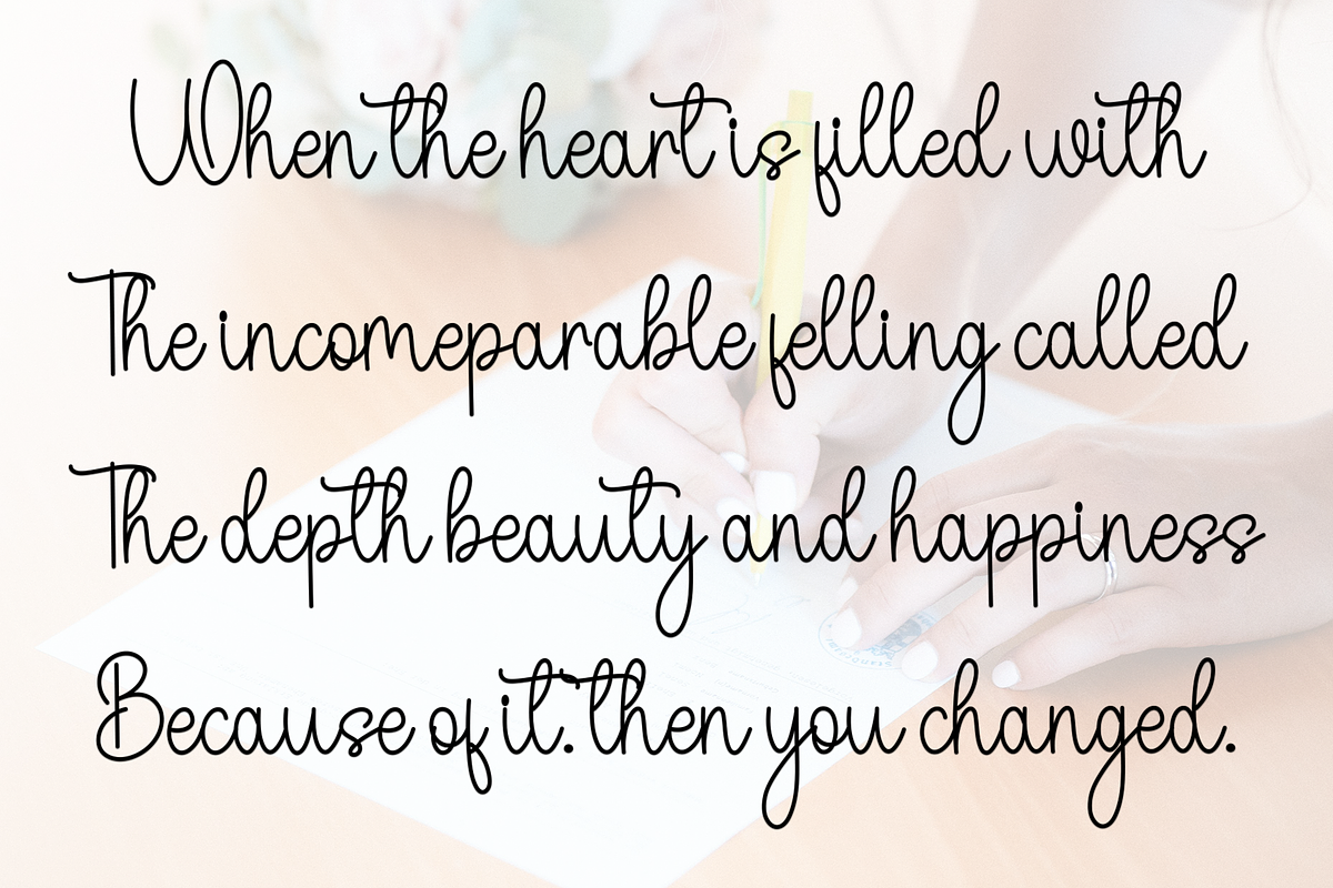 Barbie Blushing, a Handwritten Font by InermediaSTUDIO (Photo 8 of 8)
