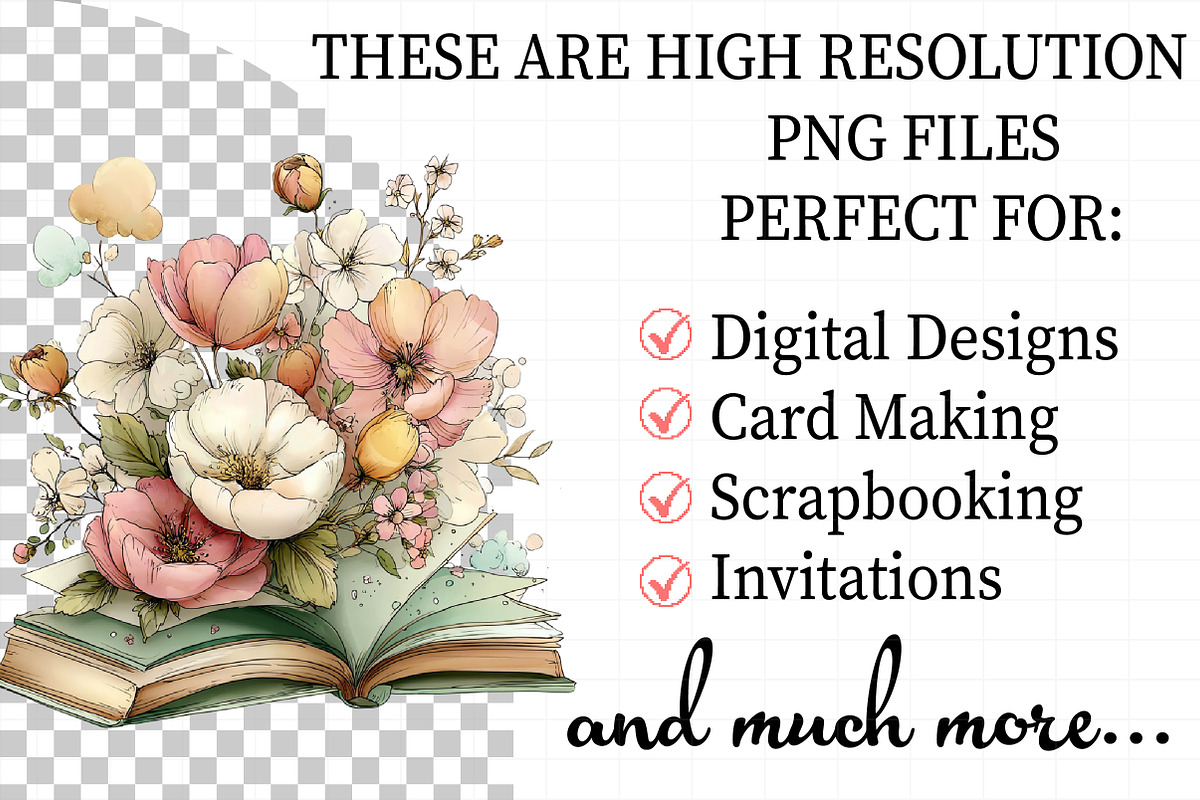 Whimsical Spring Book Clipart, an Illustration by Daily.Designs (Photo 2 of 5)