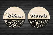 20 svg floral Welcome sign bundles, a Graphic by CncCutModel (Thumbnail 3 of 4)