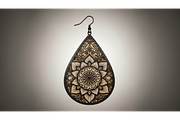 Floral Drop Earring SVGs, a Graphic by musafir_fashion (Thumbnail 4 of 11)