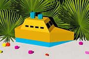 Boat favor - 3d papercraft, a Print Template by PAPER amaze (Thumbnail 5 of 5)