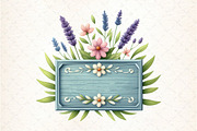 Lavender Wooden Name Plate Clipart, an Illustration by DreamCafeArt (Thumbnail 4 of 5)