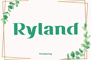 Ryland Font, a Script Font by Cutie_Kate_Studio (Thumbnail 1 of 13)