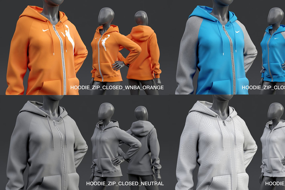 Female mannequin in clothes POSE 1, a Characters & Person 3D Model by mrGarret (Photo 28 of 45)